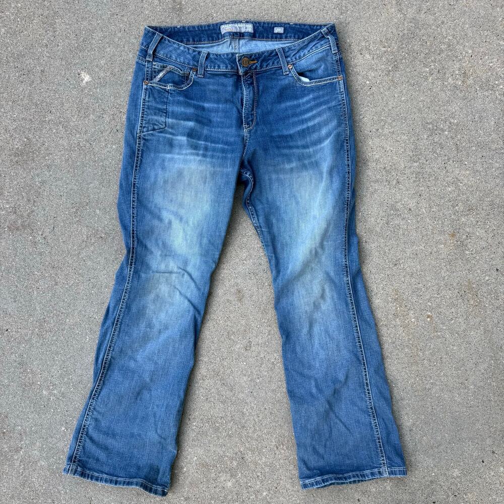 Ariat 33S Rebar Perfect Rise Riveter Boot Cut Jeans in Malibu 10041067 - Picture 3 of 11